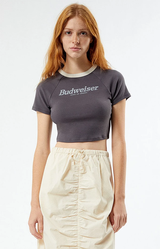 Budweiser By PacSun King Of Beers Cropped T-Shirt