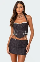 Edikted Laine Polka Dot Corset