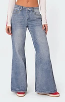 Edikted Low Rise Wide Leg Jeans