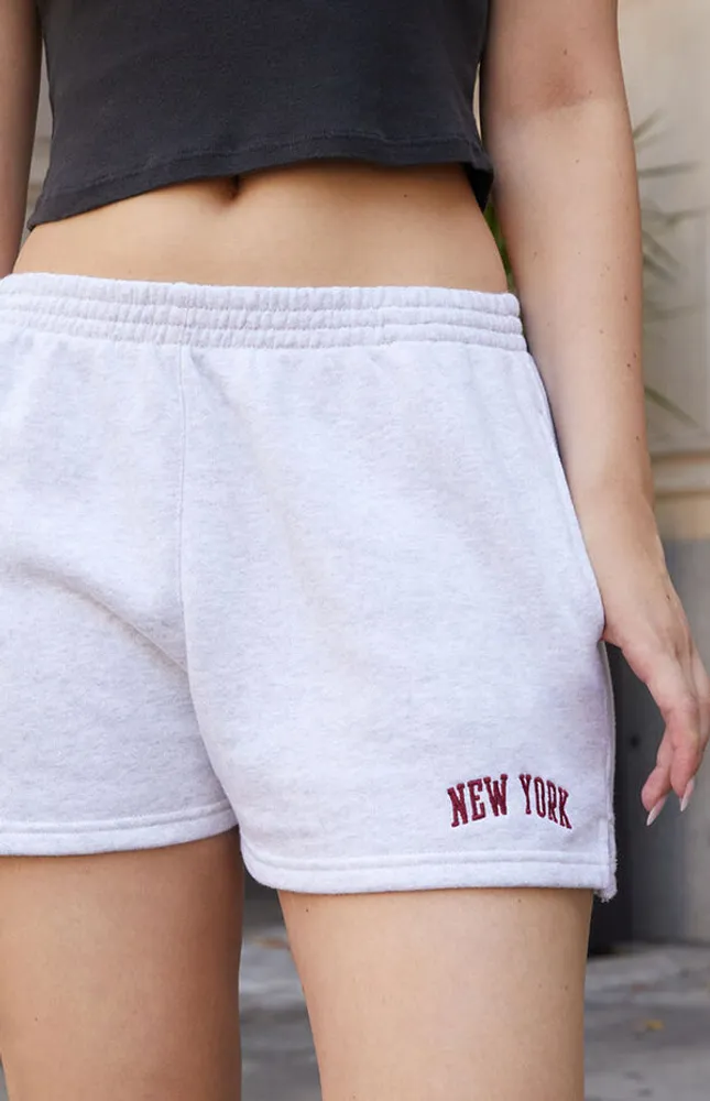 Light Gray New York Rosa Sweat Shorts