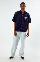 PacSun Tencel Embroidered Oversized Camp Shirt