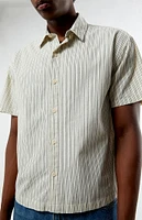 PacSun Oxford Striped Camp Shirt
