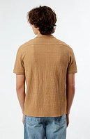 Pacsun Pointelle Textured Woven Camp Shirt