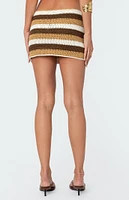 Edikted Nixie Crochet Mini Skirt