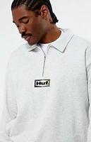 HUF Slate Quarter Zip Fleece Sweatshirt