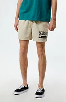 Cream Scarface Swim 4.5" Trunks
