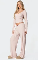 Edikted Roselle Ribbed Pants