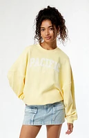 PacSun Pacific Sunwear Eyelet Crew Neck Sweatshirt