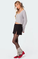 Edikted Elliot Cable Knit Cardigan