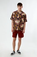 PacSun Printed Camp Shirt