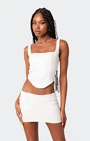 Edikted Amiyah Vinyl Corset
