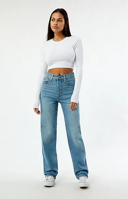 Levi's Ribcage Full Length Straight Jeans