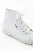 Superga Women's White 2341 Alpina High Top Sneakers