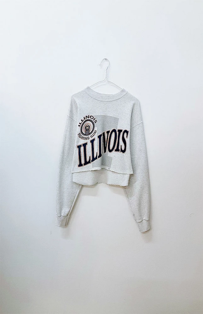 GOAT Vintage Fighting Illini Crop Sweatshirt