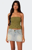 Edikted Niki Crochet Tube Top