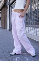 John Galt Pink Striped Anastasia Sweatpants