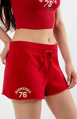 Budweiser By PacSun 76 Camp Mini Sweat Shorts
