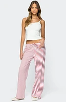 Edikted Laken Mixed Striped Pants