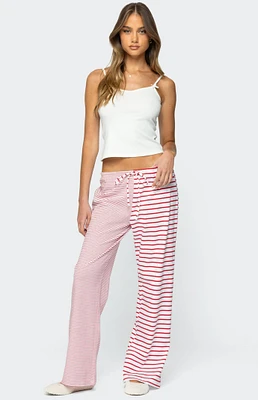 Edikted Laken Mixed Striped Pants