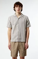 PacSun Woven Striped Camp Shirt