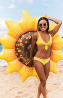 Pool Candy Giant Inflatable Sunflower Island Pool Float