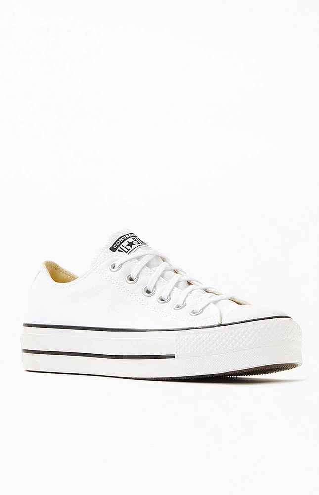 Converse Women's White Chuck Taylor Platform Low Top Sneakers