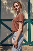Pacsun Kids Solid Ribbed Skimmer T-Shirt