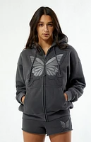 Pacsun Butterfly Full Zip Hoodie