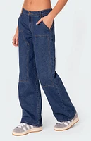 Edikted Ayla Low Rise Carpenter Jeans