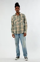 Brixton Bowery Stretch Water Resistant Flannel Shirt