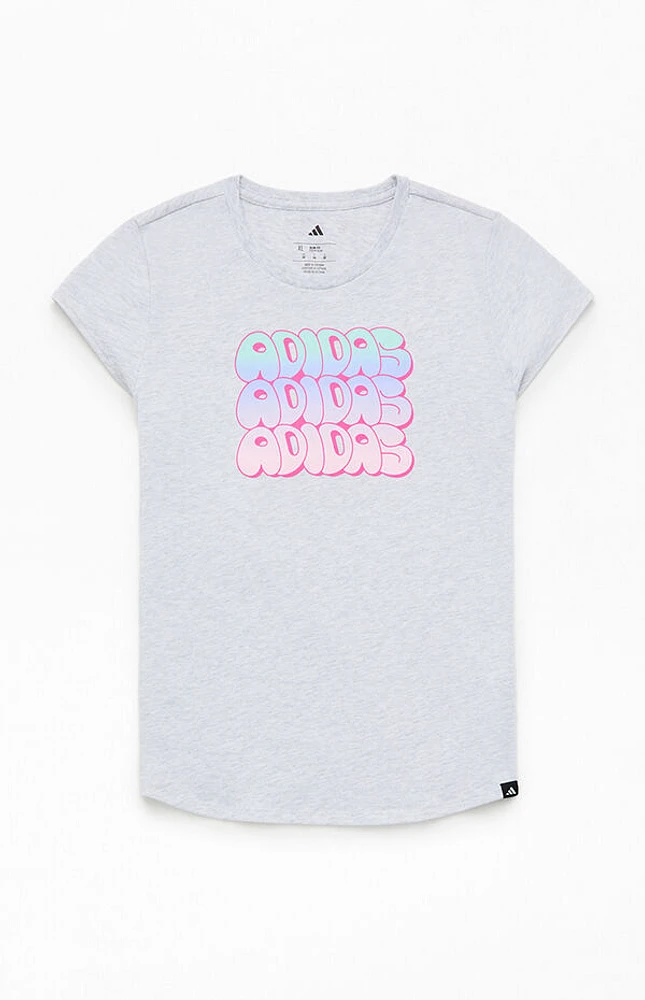 adidas Heather Grey Cap Sleeve T-Shirt