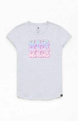 adidas Heather Grey Cap Sleeve T-Shirt