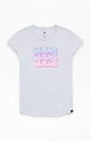 adidas Heather Grey Cap Sleeve T-Shirt