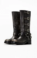Steve Madden Women's Leather Rocky Boots