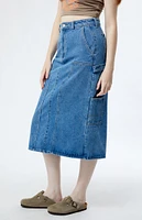 Obey Painters Denim Midi Skirt