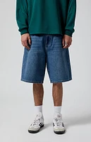 PacSun Medium Indigo Baggy Denim Shorts