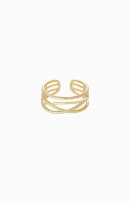 Easy Twists Gold Ring