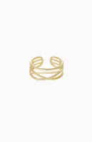 Ettika Easy Twists Gold Ring