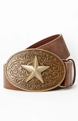 Budweiser Star Buckle Belt