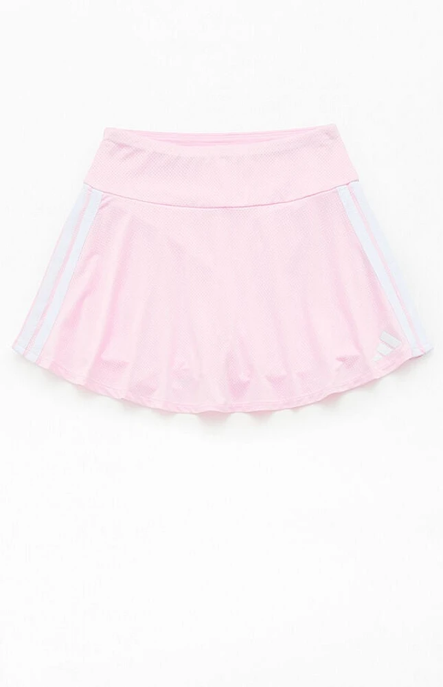 adidas Kids Striped Mesh Flounce Skort