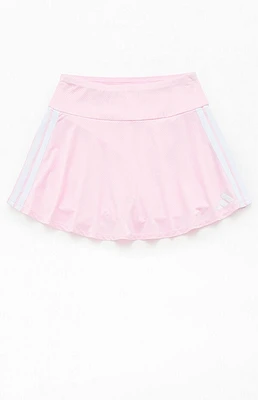 adidas Kids Striped Mesh Flounce Skort