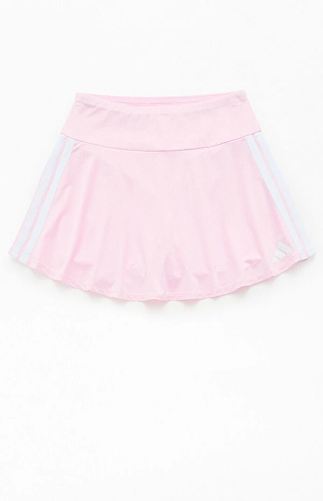 adidas Kids Striped Mesh Flounce Skort