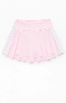 adidas Kids Striped Mesh Flounce Skort