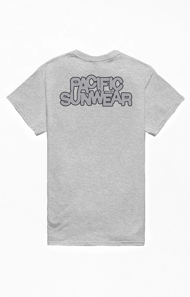 Gray Pacific Sunwear 1980 Logo T-Shirt