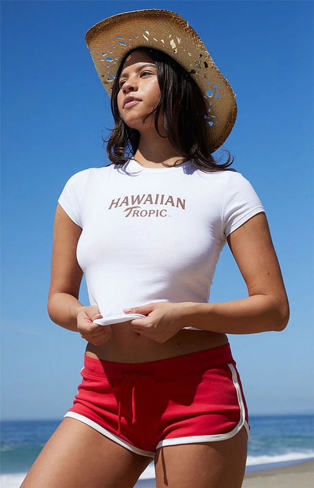 Hawaiian Tropic Logo Skinny T-Shirt