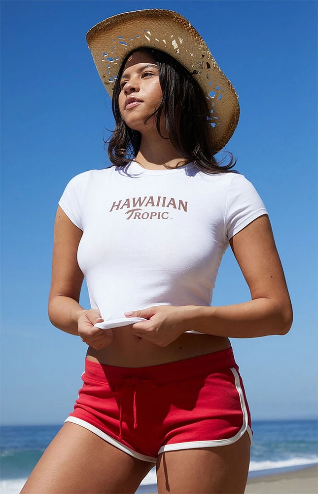 Hawaiian Tropic Logo Skinny T-Shirt