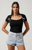 Pacsun Light Indigo Denim Mom Shorts