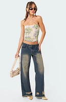 Edikted Garden Party Printed Top