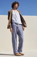 PacSun Blue Striped Linen Trousers