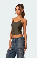 Edikted Sara Back Cut Out Tank Top